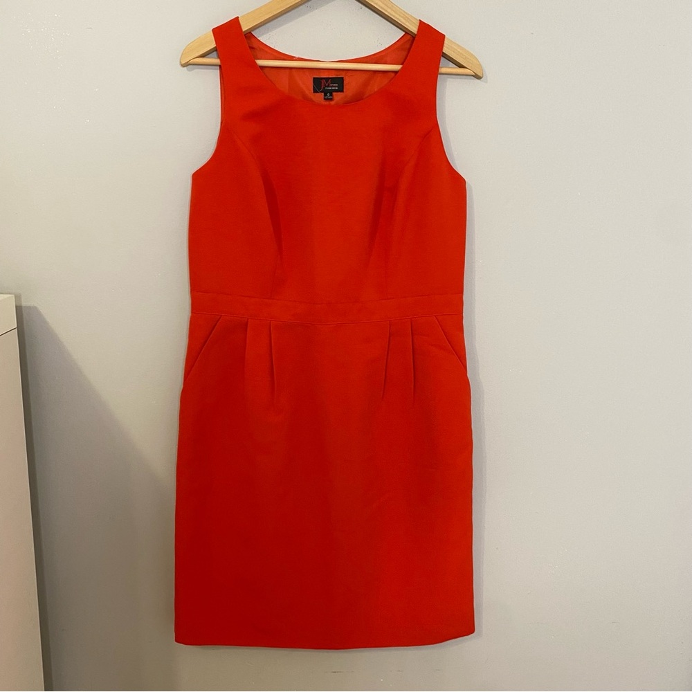 JM studio Orange red Sleeveless knee length Dress size 10